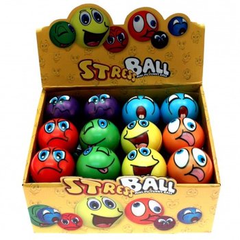 Expositor de Bolas Antistress Smiley PU (24 un.)