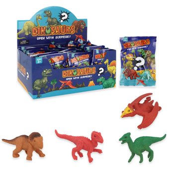 Saqueta Surpresa / Blindbag - Tema: Dinossauros em expositor (60 unid.)