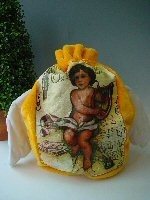 Saco de Presente Pequeno em Pele Sint&eacute;tica com Asas de Anjo (Pack de 2)