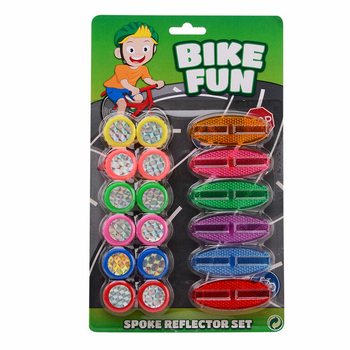 BIKE FUN - Conjunto de 18 Refletores de Raios para Bicicleta em Cartão (1 un.)