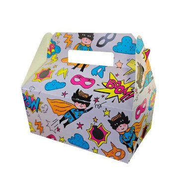 Caixa de Menu Infantil Superhero - 22,5 x 12 x 9,5 cm (24 unid.)