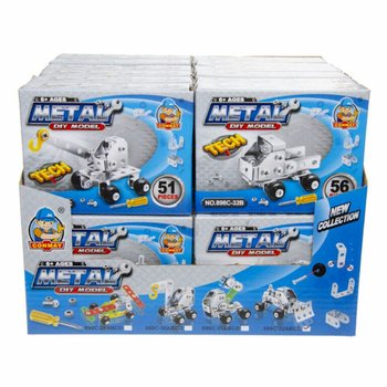 CONSTRÓI O TEU PRÓPRIO VEÍCULO DE CONSTRUÇÃO EM METAL EM DISPLAY (24 unid.)