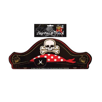 Chapéu de Pirata CAPTAIN JACK (1 Saco de 6 un.)