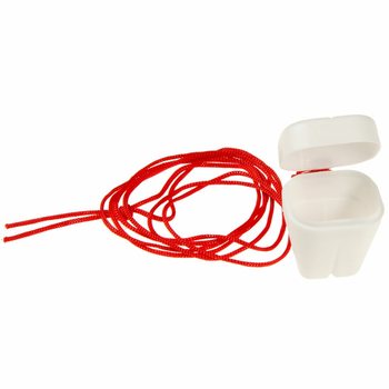 CAIXA PARA DENTES BRANCA COM CORD&Atilde;O (12 un.)