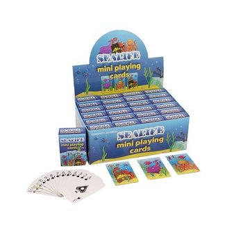 Mini Cartas de Jogar – Modelo Sea Life em Expositor (24 unid.)
