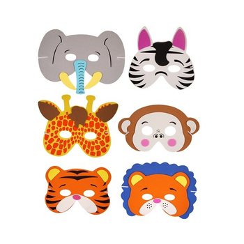 MIX MÁSCARAS DE ANIMAIS EM ESPUMA (24 un.)