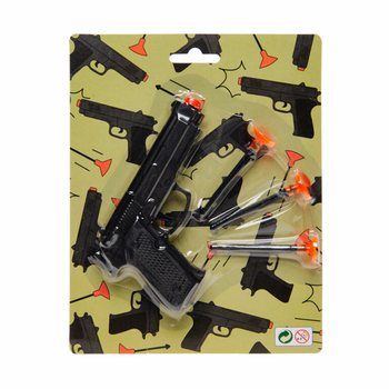 Pistola de brincar com 3 ventosas em blister (12 un.)