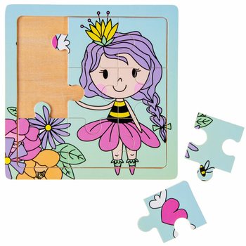 Expositor de Puzzles de Madeira para Meninas (24 unidades)