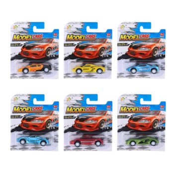 CARROS DESPORTIVOS DE FRIC&Ccedil;&Atilde;O EM CART&Atilde;O - CORES MISTAS (12 un.)
