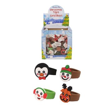 Anéis de Silicone para Crianças: Figuras de Natal em Expositor (156 un.)