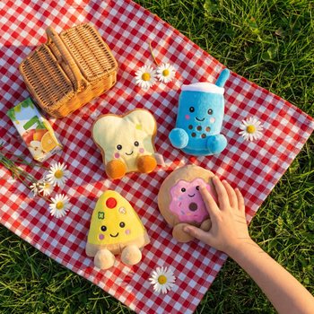 FIGURAS DE COMIDA EM PELUCHE - 13 CM - MIX DE MODELOS (12 unid.)
