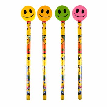 Lápis Alegre Smiley com Borracha (24 un.)