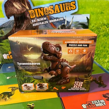 Kit de Construção de Dinossauro 3D em Caixa de Presente - Display (8 unid.)