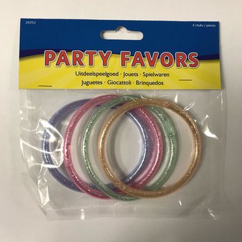 4 Pulseiras de Purpurina para Oferta (12 un.)