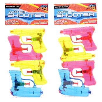 Conjunto de Pistolas de Água Aqua Fun - 4 Peças, 11 cm