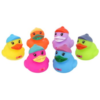 MIX DE PATINHOS DE BORRACHA COLORIDOS 5.5x5.5x5CM (144 unid.)