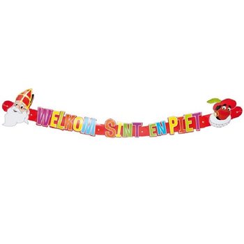 Grinalda de Boas-vindas Sint e Piet 124 cm (12 un.)