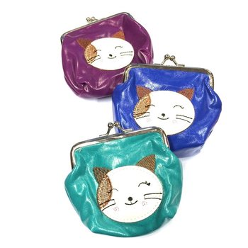 Carteira (Infantil) Mix Cores Gatinho (6 un)