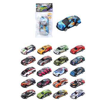 Carros de Desporto Pull Back - Cores Mistas (24 unid.)