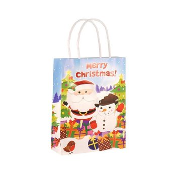 Sacos de Presente MERRY CHRISTMAS 14x21x7 cm (24 un.)
