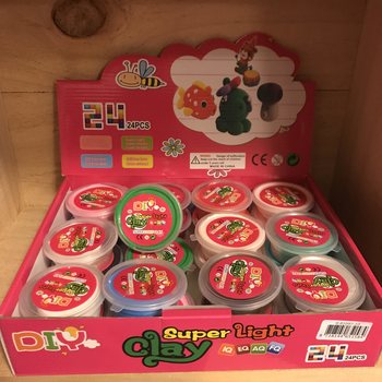 Plasticina Super Light em Expositor (24 un.)
