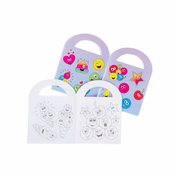 Livros de colorir pequenos Smiley com autocolantes (48 unid.)