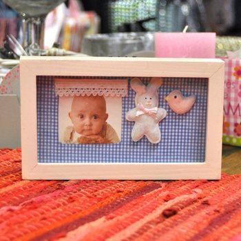 Moldura 3D de madeira para quarto infantil - Modelo 3 (6 un.)