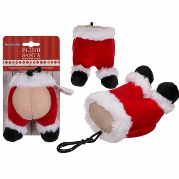 Porta-Chaves de Pelúcia Pai Natal com Som de Pum (24 un.) - MEGA BARATO