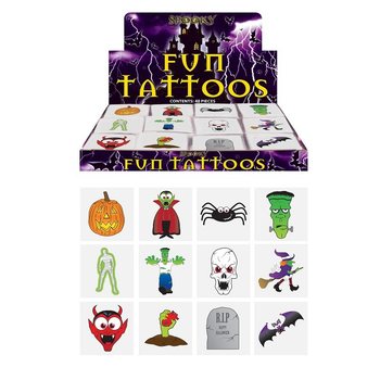 Tatuagens Fun – Modelo Halloween (48 pacotes x 12 unid.)