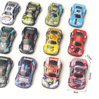 Carros de Corrida de Metal Pull Back em Giftbag (24 unid.)