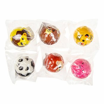 BOLAS DE ESPUMA CARAS DE ANIMAIS &Oslash; 6.3 cm EM DISPLAY (24 un.)