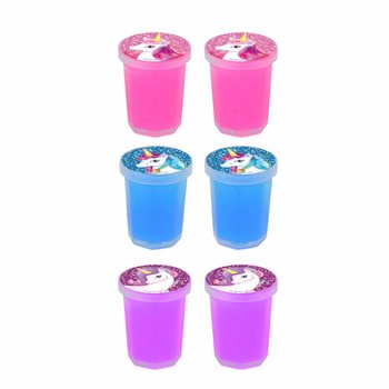 UNICÓRNIO - MINI POTES DE SLIME (6 ud.)