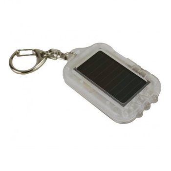 PORTA-CHAVES SOLAR COM LUZ LED - TRANSPARENTE (20 un.)