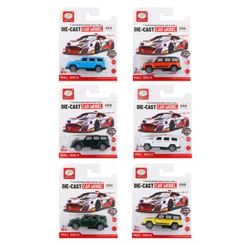 CARROS 4x4 PULL BACK EM CART&Atilde;O (12 unid.)