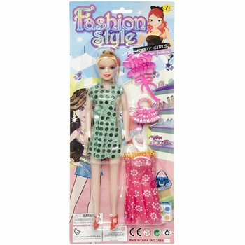 Boneca Fashion com Vestido em Cartão (12 un.)