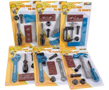 Conjunto de ferramentas para crianças em cartão (48 un.)