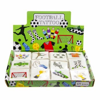 Tatuagens Fun Futebol - Expositor com 48 Embalagens (12 Tatuagens por pack)