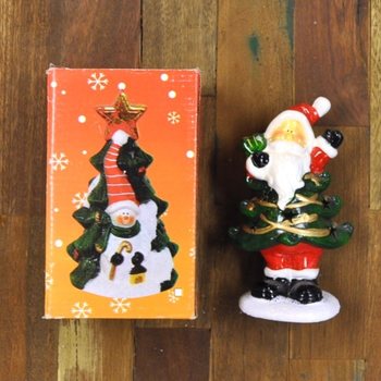 Suporte para Vela de Ch&aacute; Modelo &Aacute;rvore de Natal com Figura (4 un.)
