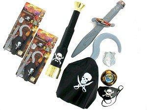 Set de Pirata em Cartão - Modelo 1 (6 un.)