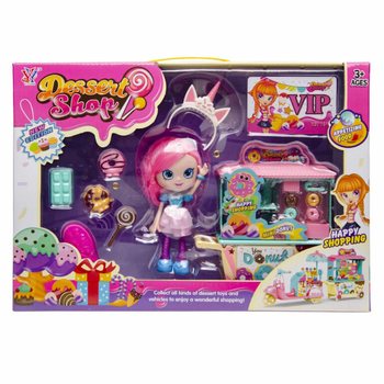 CONJUNTO DE BRINQUEDO LOJA DE DONUTS COM BONECA E VÁRIOS ACESSÓRIOS - EM CAIXA DE PRESENTE DE LUXO (1 un.)