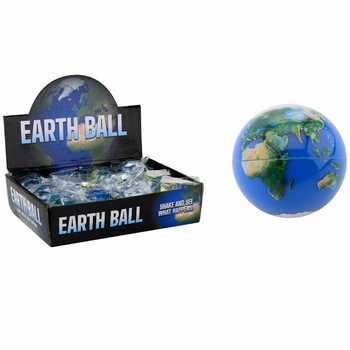 Bola de Purpurina Globo Terrestre Ø6,5 cm em Expositor (12 unidades)