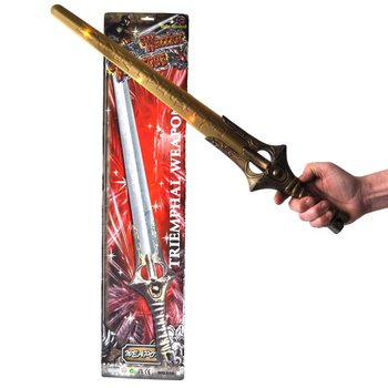 Espada de Brinquedo com Luz e Som em Cartão - 66 cm (4 unid.)