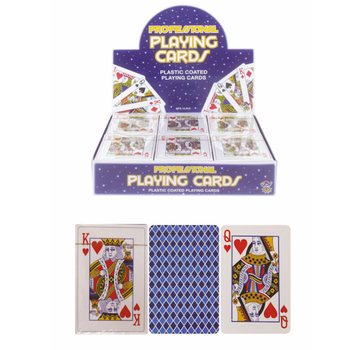 Cartas de jogar plastificadas em expositor (12 un.)