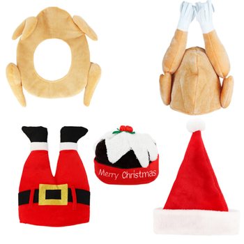 MIX GORROS DE NATAL DIVERTIDOS DELUXE - XMAS CAPS (6 un.)