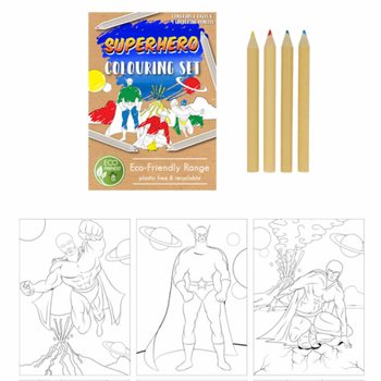 CONJUNTO DE DESENHO SUPER-HERÓI ECO FRIENDLY (25 unidades)