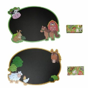 Quadro de Giz Animais da Quinta com Caixa de Giz em Display (24 un.)