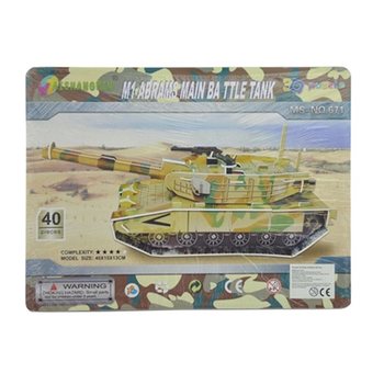 PUZZLE 3D GRANDE – TANQUE M1 ABRAMS (2 unid.)