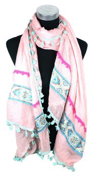 Cachecol de Luxo Estilo Ibiza Rosa (1 un)