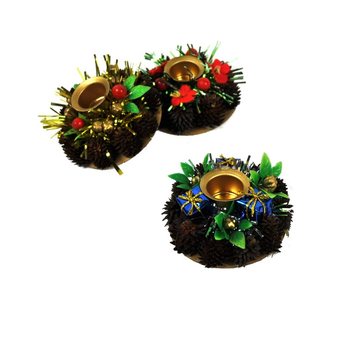 SUPORTES PARA VELAS DE NATAL (9 un.)