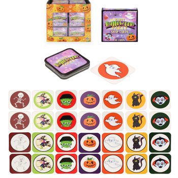 PEQUENOS JOGOS DE MEM&Oacute;RIA - MODELO: HALLOWEEN - EM EXPOSITOR (64 un.)